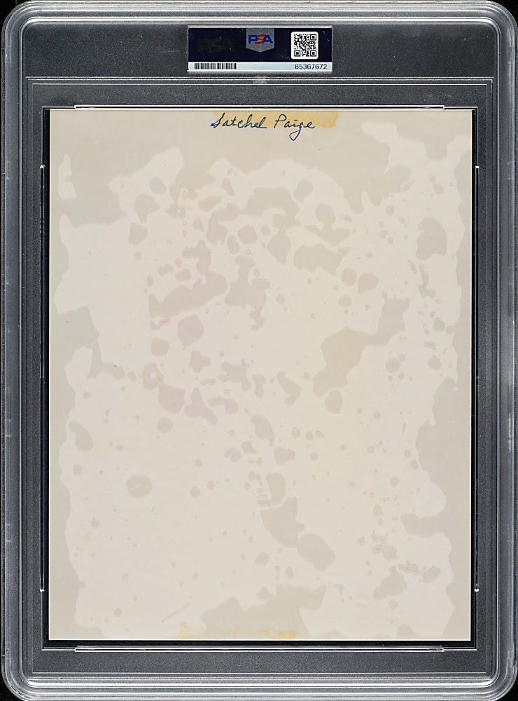 Satchel Paige Signed Photograph PSA/DNA MINT 9
