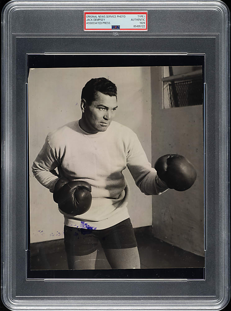 1929 Jack Dempsey Original Associated Press Photograph PSA/DNA Type I