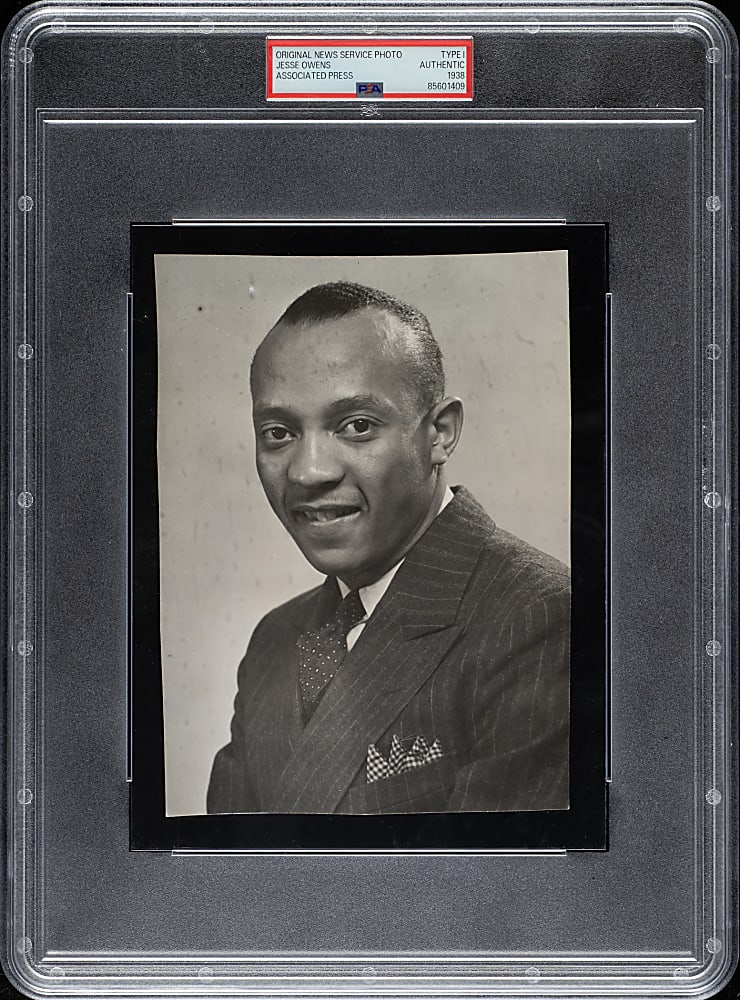 1938 Jesse Owens Original Associated Press Photograph PSA/DNA Type I