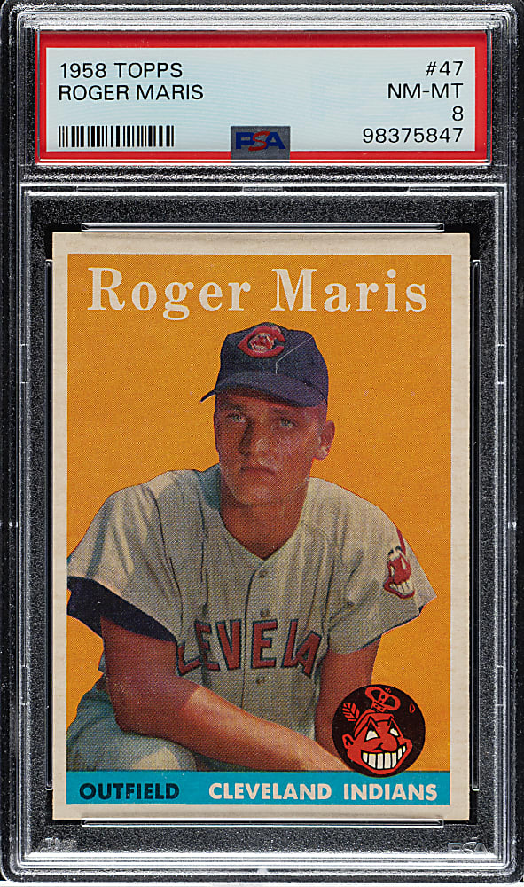 1958 Topps #47 Roger Maris Rookie PSA NM-MT 8
