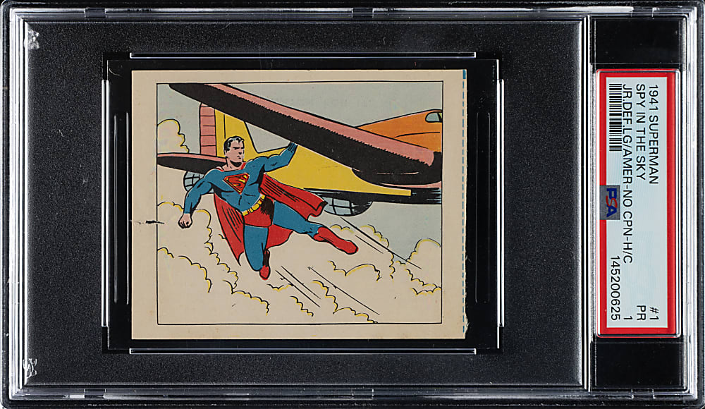 1941 Saylor's Bread "Superman - Junior Defense League of America" #1 Spy in the Sky PSA POOR 1