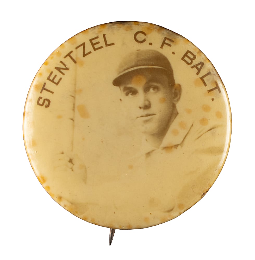 1896-1897 Cameo Pepsin Gum Jake Stenzel Pin