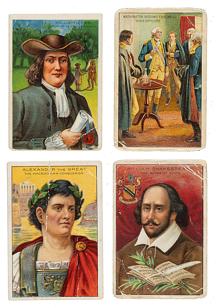 1911-1912 T70 Misc. Brand "Historical Events Series" and T68 Royal Bengals "Heroes/Men of History" Collection (145)