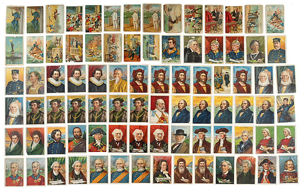 1911-1912 T70 Misc. Brand "Historical Events Series" and T68 Royal Bengals "Heroes/Men of History" Collection (145)