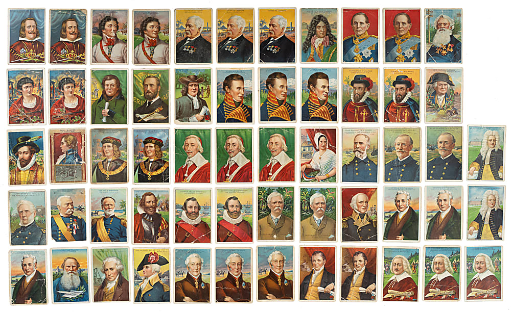 1911-1912 T70 Misc. Brand "Historical Events Series" and T68 Royal Bengals "Heroes/Men of History" Collection (145)