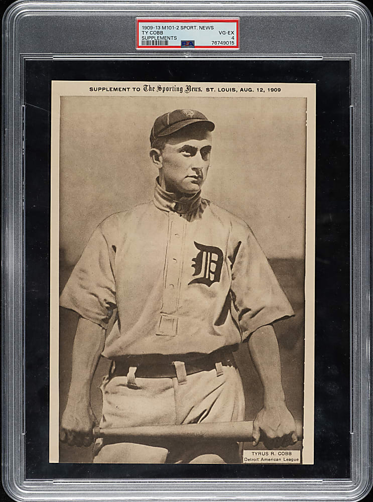 1909-1913 M101-2 Sporting News Supplements Ty Cobb PSA VG-EX 4 - 1 of 1 - Highest Graded!