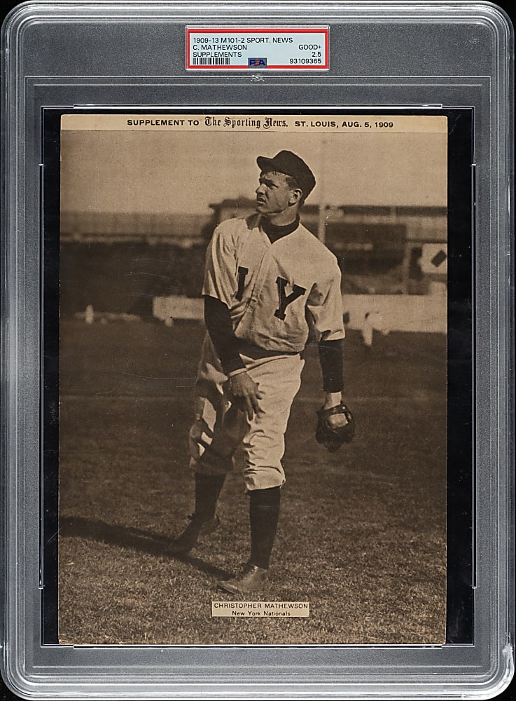 1909-1913 M101-2 Sporting News Supplements Christy Mathewson PSA GOOD+ 2.5