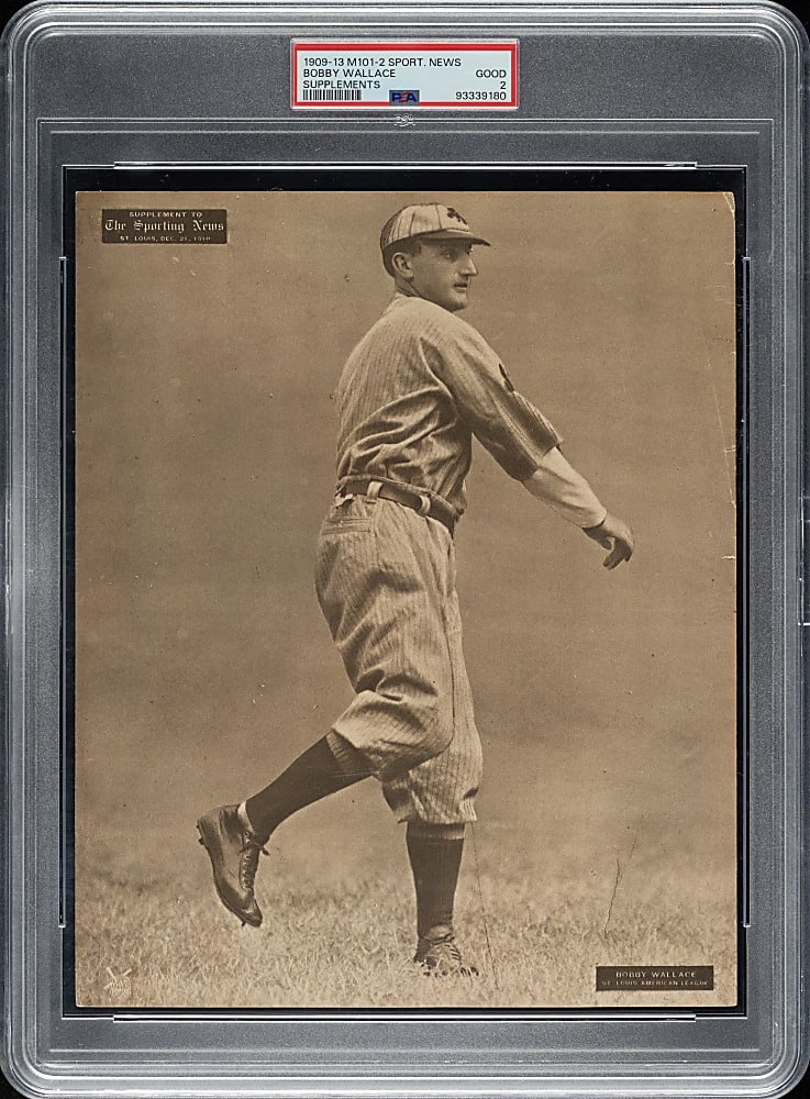 1909-1913 M101-2 Sporting News Supplements Bobby Wallace PSA GOOD 2 - 1 of 2 - Highest Graded!