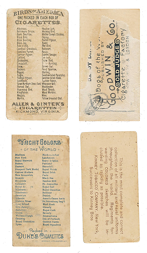 1880s Allen & Ginter, Duke, Goodwin, Kimball, and Kinney Nonsport Tobacco-Card Collection (526)