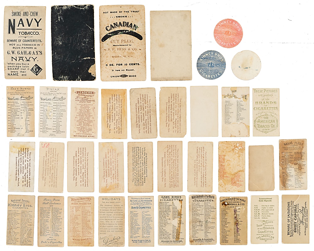 1880s Allen & Ginter, Duke, Goodwin, Kimball, and Kinney Nonsport Tobacco-Card Collection (526)