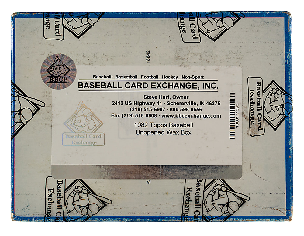 1982 Topps Unopened Wax Box (36 Packs) - BBCE