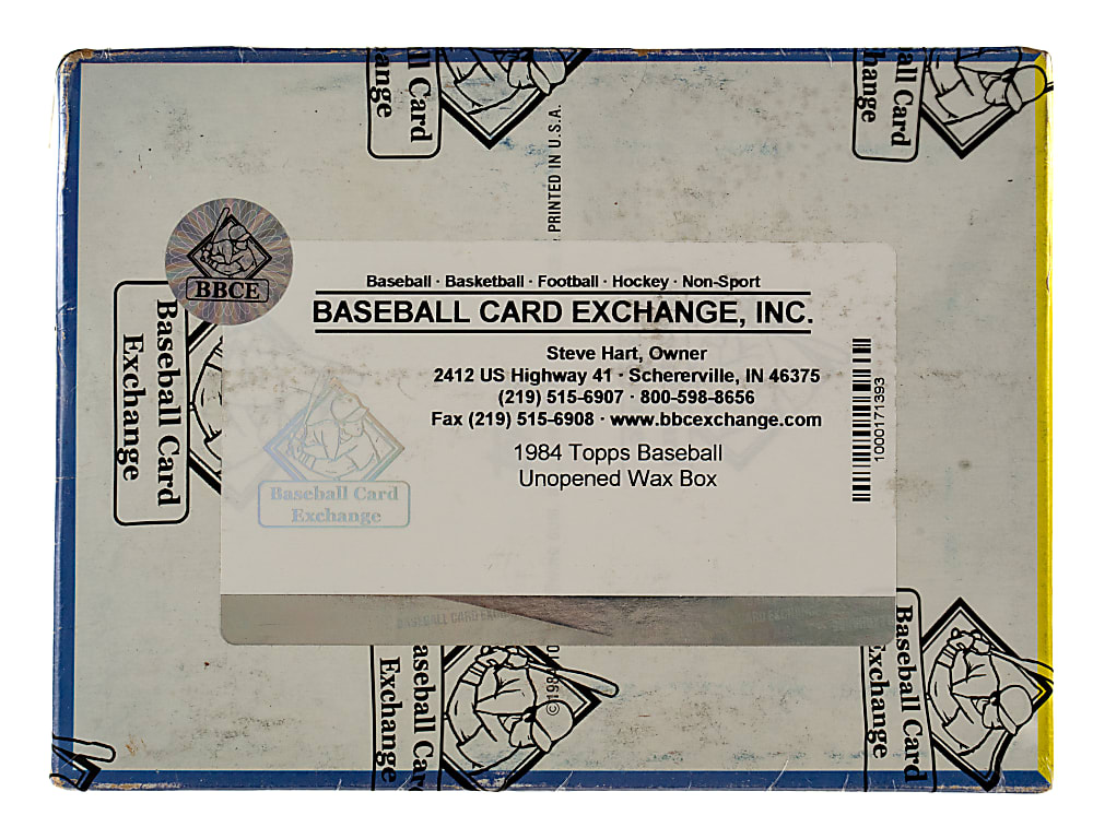 1984 Topps Unopened Wax Box (36 Packs) - BBCE
