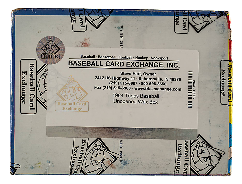 1984 Topps Unopened Wax Box (36 Packs) - BBCE