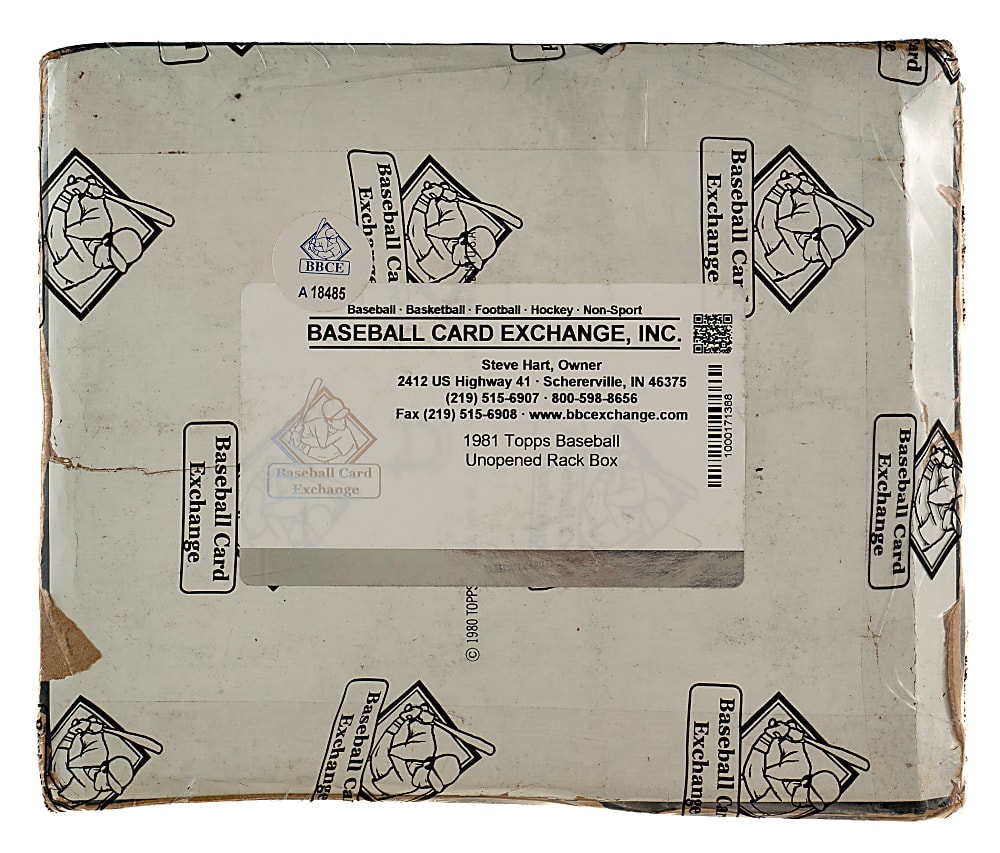 1981 Topps Unopened Rack Box (24 Packs) - BBCE