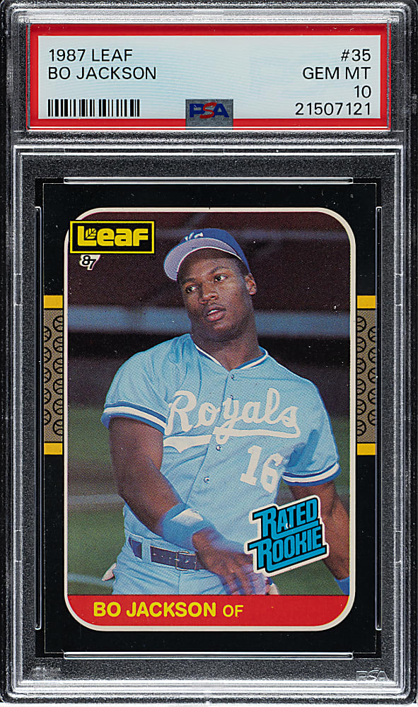 1987 Donruss Leaf #35 Bo Jackson Rookie PSA GEM MINT 10