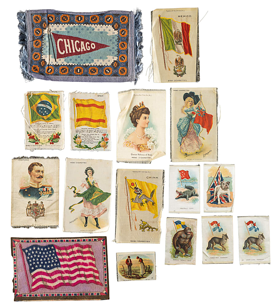 Circa 1910s Tobacco Silk and Felt Collection (1,354)