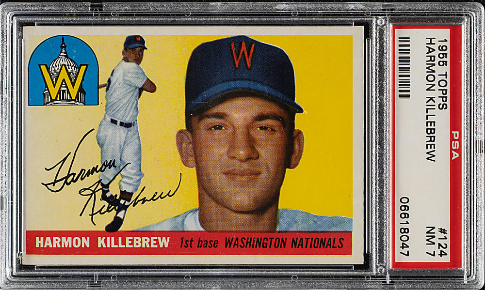 1955 Topps #124 Harmon Killebrew Rookie PSA NM 7