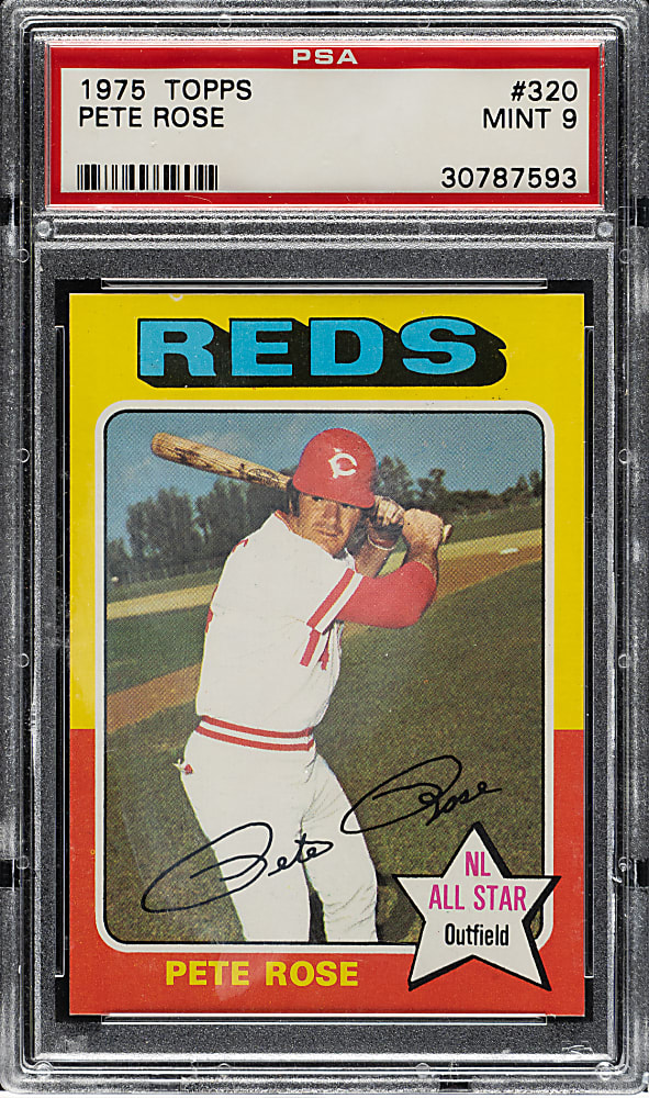 1975 Topps #320 Pete Rose PSA MINT 9