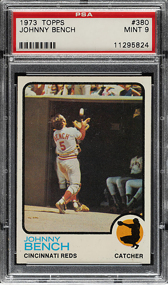 1973 Topps #380 Johnny Bench PSA MINT 9