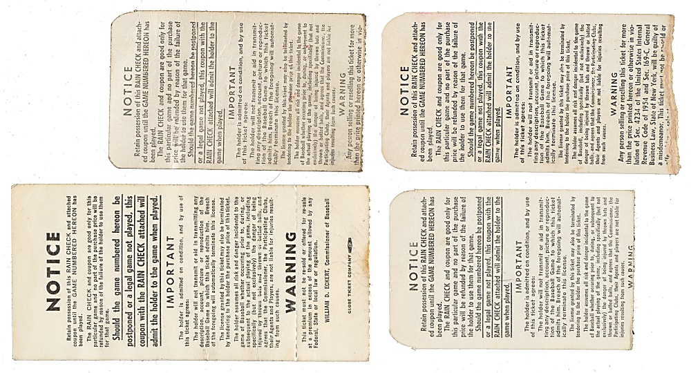 1958 to 1969 World Series Ticket Stub Collection (32) Including Mantle Home Runs, Ryan Save, Koufax and Gibson Complete Games