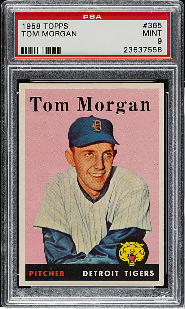 1958 Topps #365 Tom Morgan PSA MINT 9