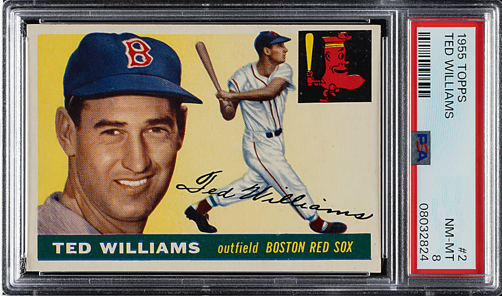 1955 Topps #2 Ted Williams PSA NM-MT 8