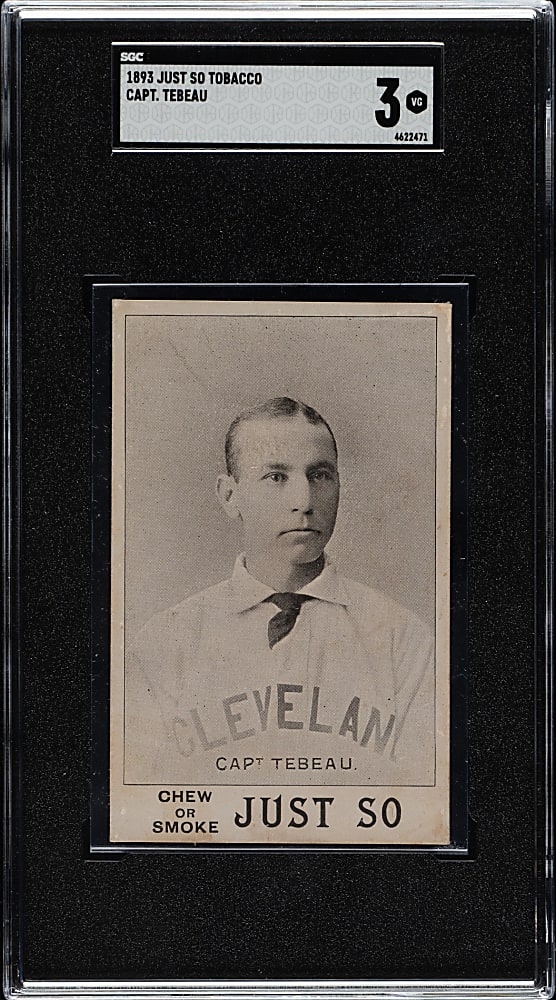 1893 Just So Tobacco Capt. Patsy Tebeau SGC VG 3 - Newly Discovered!