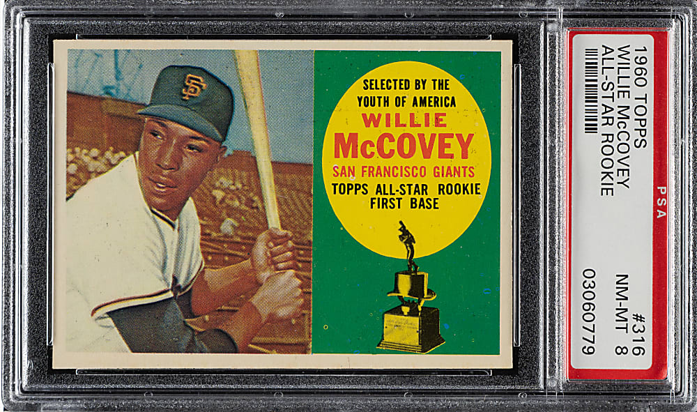 1960 Topps #316 Willie McCovey Rookie PSA NM-MT 8