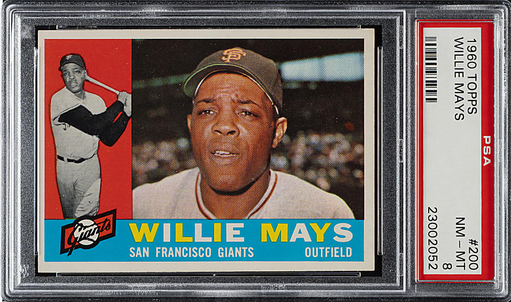 1960 Topps #200 Willie Mays PSA NM-MT 8