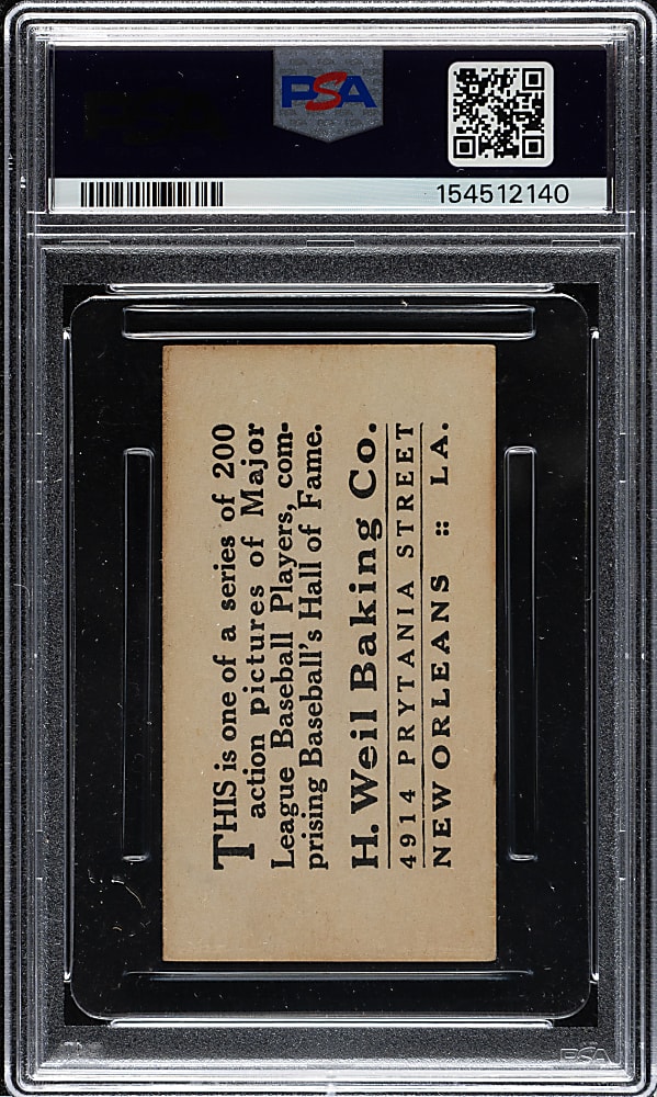 1916 D329 Weil Baking Co. #142 Eppa Rixey Rookie PSA VG 3 - The ONLY Graded Example!