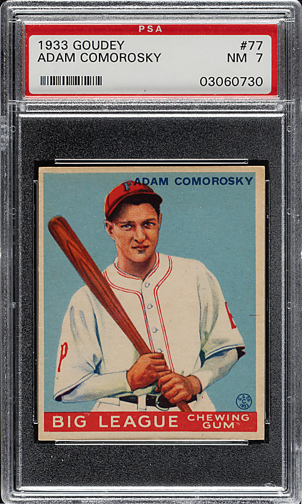 1933 R319 Goudey #77 Adam Comorosky PSA NM 7