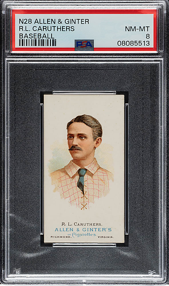 1888 N28 Allen & Ginter R. L. Caruthers PSA NM-MT 8