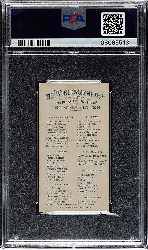 1888 N28 Allen & Ginter R. L. Caruthers PSA NM-MT 8
