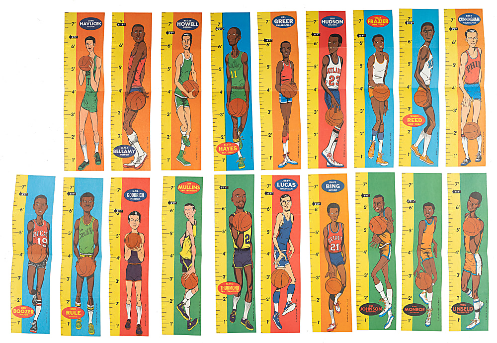 1969-1970 Topps Basketball Rulers Complete Set (23)