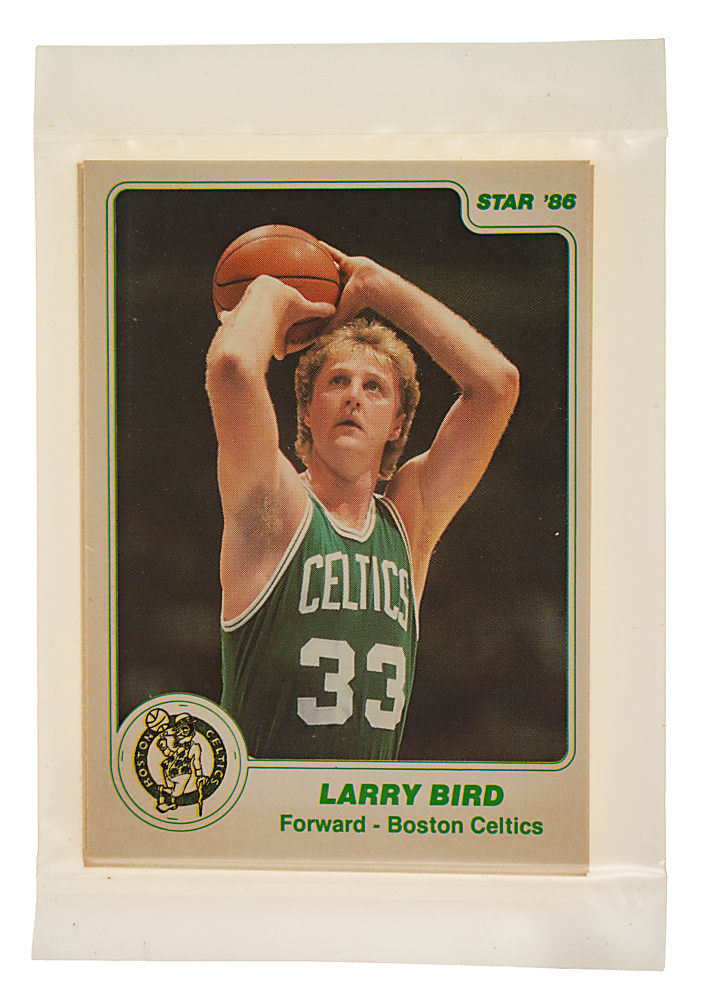 1985-1986 Star Company Basketball Boston Celtics Team Factory-Sealed Unopened Bag with Larry Bird