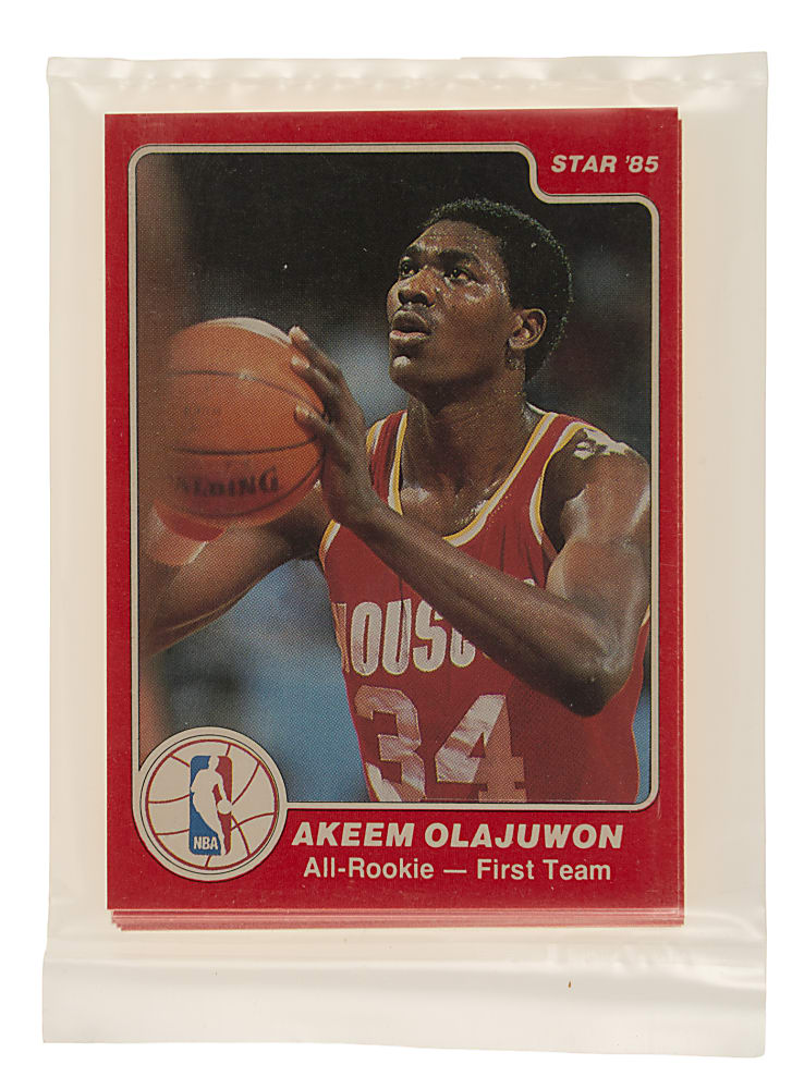 1985-1986 Star Company Basketball "All-Rookie" Factory-Sealed Unopened Bag with Michael Jordan