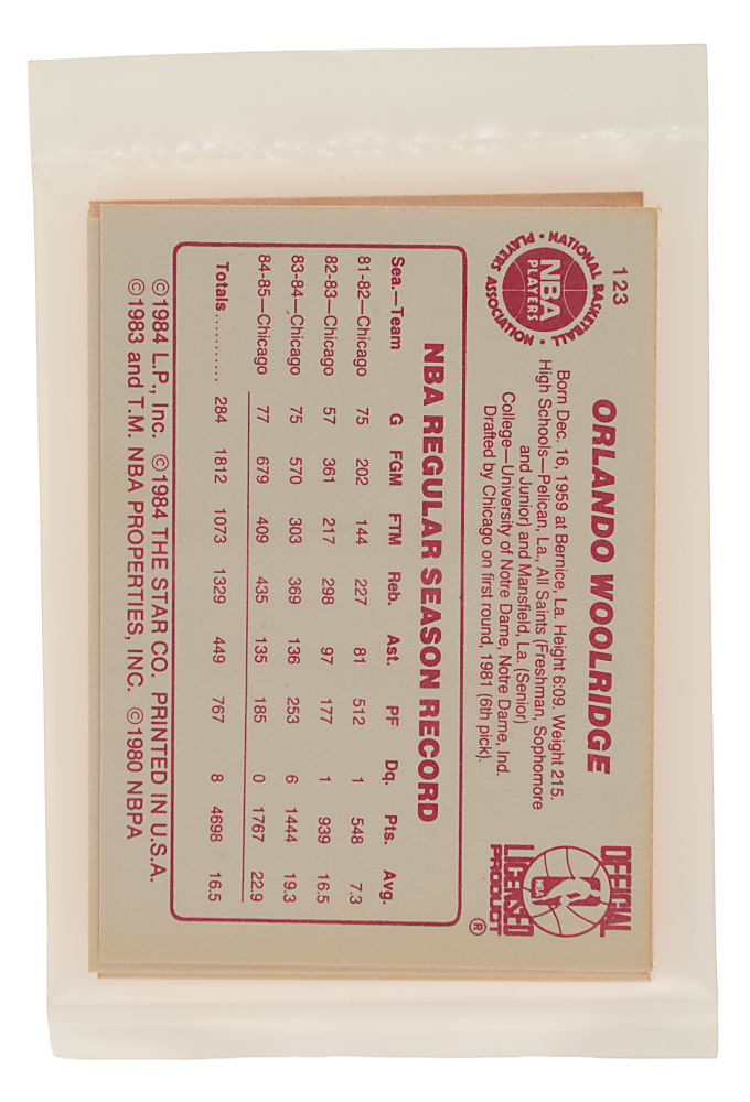 1985-1986 Star Company Basketball Chicago Bulls Team Factory-Sealed Unopened Bag with Michael Jordan and George Gervin