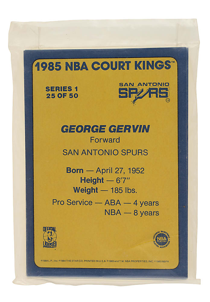 1984-1985 Star Company Basketball "Court Kings 5x7" Factory-Sealed Unopened Bag with Kareem Abdul-Jabbar