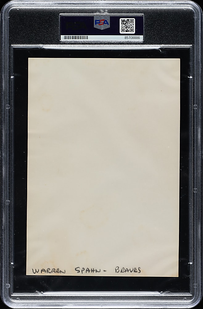 Circa 1940s Warren Spahn Original Associated Press Photograph PSA/DNA Type I