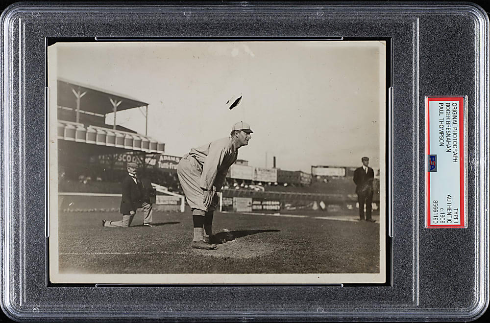Circa 1909 Roger Bresnahan Original Paul Thompson Agency Photograph PSA/DNA Type I
