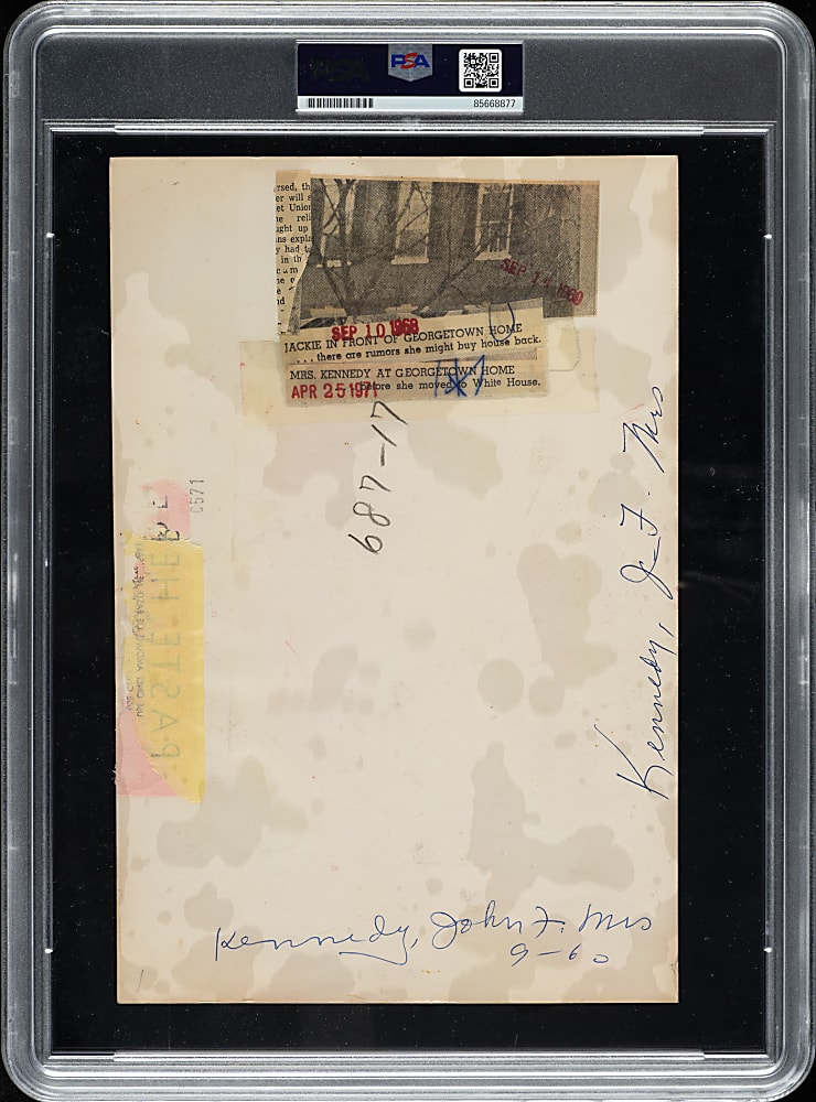 1960 Jacqueline Kennedy First Home Original Mark Shaw Photograph PSA/DNA Type I