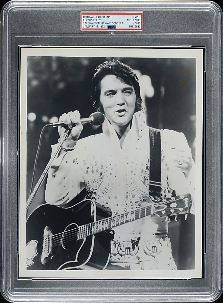 Circa 1973 Elvis Presley Aloha From Hawaii" Concert Original Photograph PSA/DNA Type I
