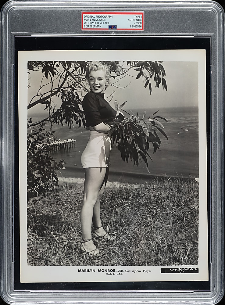 Circa 1950 Marilyn Monroe Westwood Village Original Bob Beerman Photograph PSA/DNA Type I