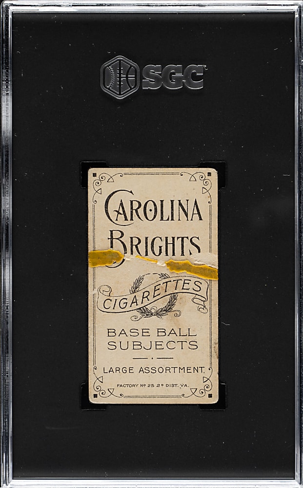 1909-1911 T206 White Border Owen Wilson SGC POOR 1 - Carolina Brights Back