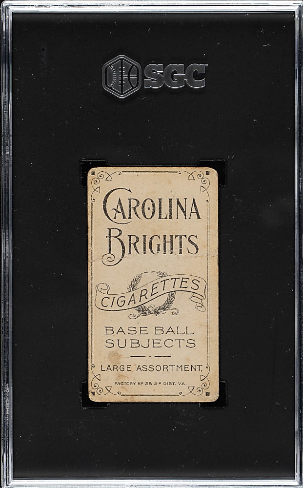 1909-1911 T206 White Border Birdie Cree SGC FAIR 1.5 - Carolina Brights Back - Only Three SGC-Graded!