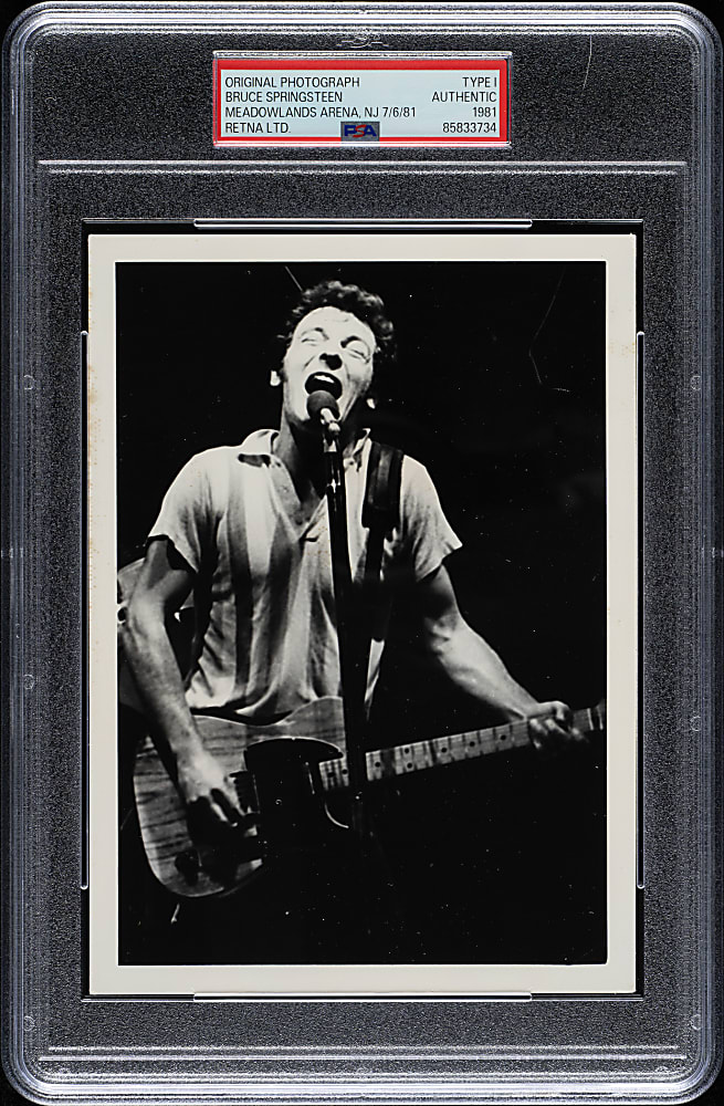 1981 Bruce Springsteen Meadowlands Arena Original Retna LTD. Photograph PSA/DNA Type I