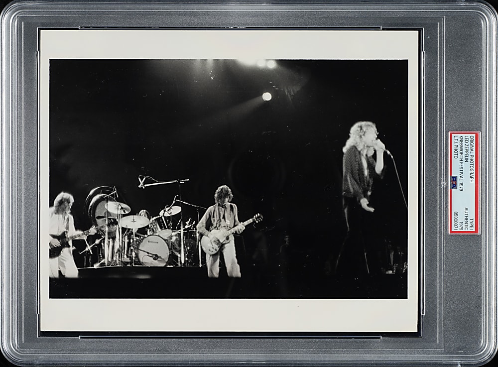 1979 Led Zeppelin Knebworth Festival Original London Features International Photograph PSA/DNA Type I