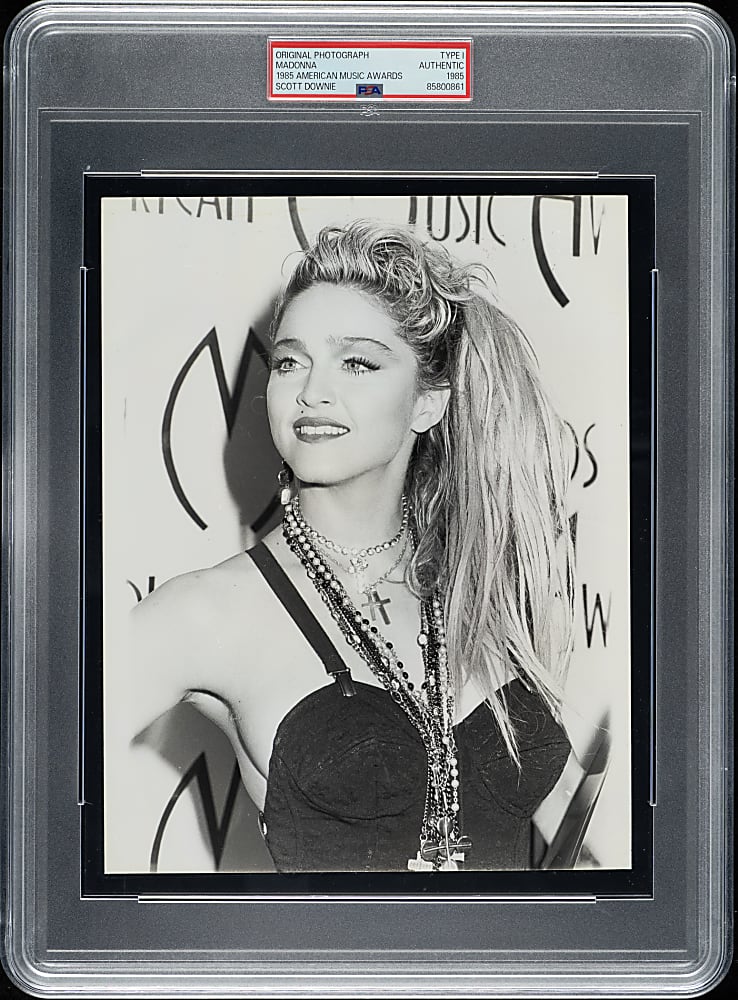 1985 Madonna American Music Awards Original Scott Downie Photograph PSA/DNA Type I