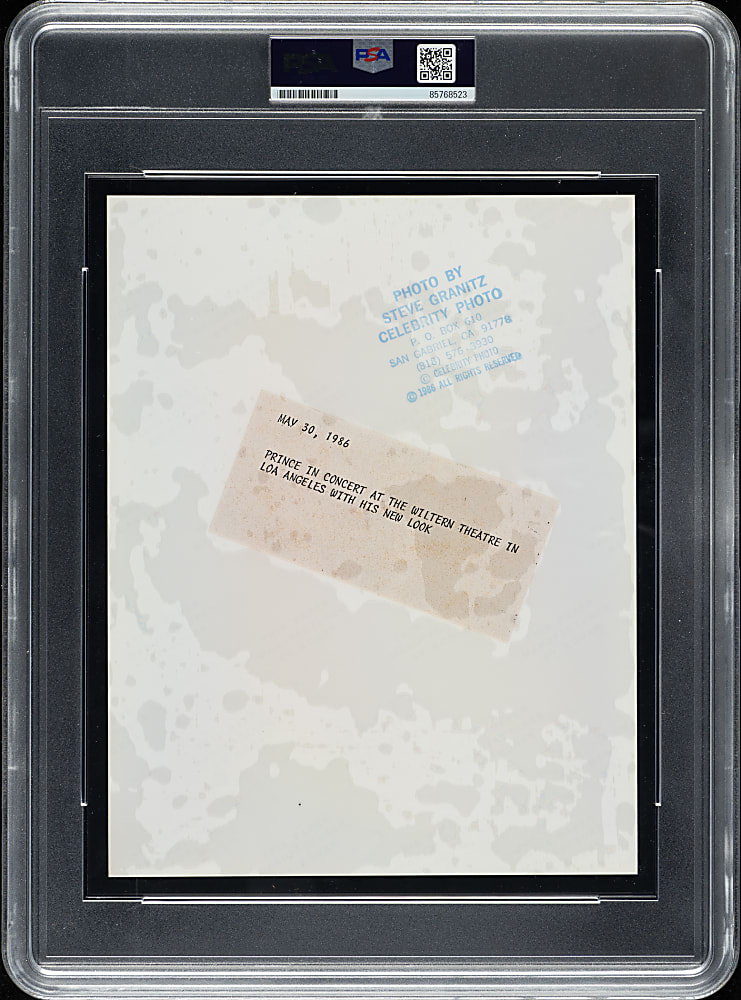 1986 Prince Original Steve Granitz Celebrity Photograph PSA/DNA Type I
