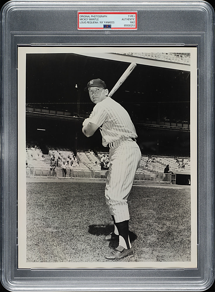 Circa 1962 Mickey Mantle Original Louis Requena New York Yankees Photograph PSA/DNA Type I